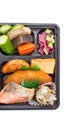 Single-portion takeout or home-packed meal Royalty Free Stock Photo