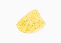 Single potato chip close-up on isolate background Royalty Free Stock Photo