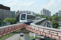 Single rail train in Moscow