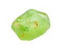 single raw Olivine (Peridot, Chrysolite) crystal