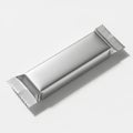 Silver Foil Wrapped Snack Bar or Candy Bar on White Background food wrapper Royalty Free Stock Photo
