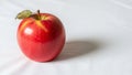Apple is glossy with a blend of red and yellow hues and a smooth Royalty Free Stock Photo