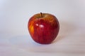 Single Red Apple on a white background Royalty Free Stock Photo