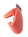 Single red and black boxing glove Royalty Free Stock Photo