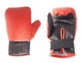 Single red and black boxing glove Royalty Free Stock Photo