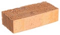 Single red brick isolated Royalty Free Stock Photo