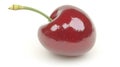 Single Red Cherry Isolated on White Background, Good Resolution Stock Photo Royalty Free Stock Photo