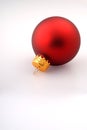 Single Red Christmas Ornament Royalty Free Stock Photo