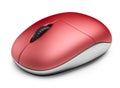 Single red computer mouse. 3D Icon Royalty Free Stock Photo