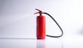 Essential Fire Protection Tool on a White Background Royalty Free Stock Photo