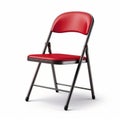 High Quality Red Folding Chair Isolated On White Background
