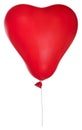 Single red heart shape balloon illustration Royalty Free Stock Photo