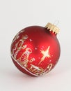 Single Red Ornament Royalty Free Stock Photo