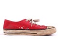 Single red sneaker Royalty Free Stock Photo