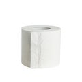 Single roll of white toilet paper isolated Royalty Free Stock Photo