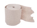 Single roll of toilet paper Royalty Free Stock Photo