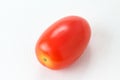 Single Roma Tomatoes isolated white background, macro Royalty Free Stock Photo