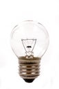 A single round light bulb Royalty Free Stock Photo