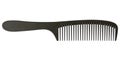 Black comb comb on white background