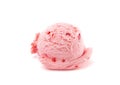 Single Scoop of Cherry Ice Cream Royalty Free Stock Photo