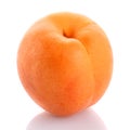 Single separate peach isolated Royalty Free Stock Photo