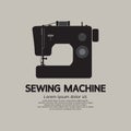 Single Sewing Machine Black Graphic