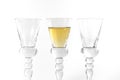 Single Shot Glass Wine Style Isolated White Background Triple Th Royalty Free Stock Photo