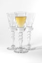 Single Shot Glass Wine Style Isolated White Background Triple Th Royalty Free Stock Photo