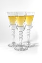 Single Shot Glass Wine Style Isolated White Background Triple Th Royalty Free Stock Photo