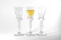 Single Shot Glass Wine Style Isolated White Background Triple Th Royalty Free Stock Photo