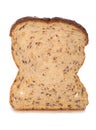 Single slice of seeded bread