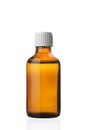 Single small bottle with drug Royalty Free Stock Photo