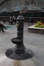 Single and small old water fountain in Leon, Guanajuato