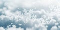 A Single Snowflake Resting on a Bed of Snow