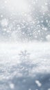 A Single Snowflake Resting on a Snowy Surface