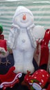Single snowman for sale on a market stall
