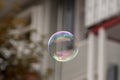 Single soap bubble Royalty Free Stock Photo