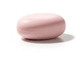 A smooth rounded pink object with subtle texture isolated on a clean white background isolated on white background Royalty Free Stock Photo