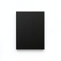 A single solid black square object centered on a plain white background image Royalty Free Stock Photo