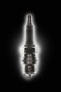 Single spark plug with strong backlight glow