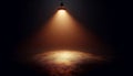 Single Spotlight Beam Illuminating Empty Stage Dark Background Floor Spotlight Focus Stage Area Light Dramatic Isolated Light Royalty Free Stock Photo
