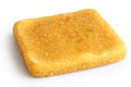 Single square golden fried cheese