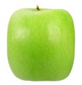 Single square green apple