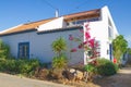 Monte Judeu, Portugal - August 16 2022: The single-storey red-tiled villa