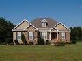 Single Story Stone and Vinyl Residential home Royalty Free Stock Photo