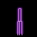 single strand wire neon glow icon illustration