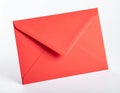 Vibrant Red Envelope on White Background Royalty Free Stock Photo