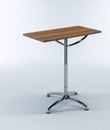 A Single Table for Adaptable Design Ideas. Royalty Free Stock Photo