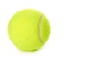 Single tennis ball isolated on white background. copy space, template Royalty Free Stock Photo