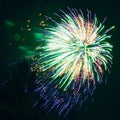 A single 4th of July firework Royalty Free Stock Photo